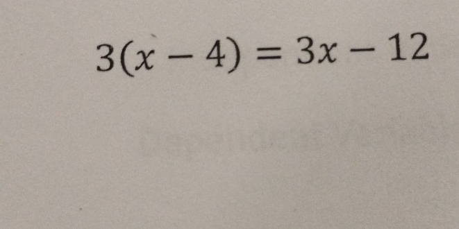 3(x-4)=3x-12