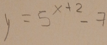 y=5^(x+2)-7