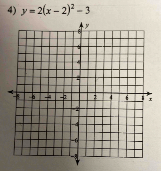 y=2(x-2)^2-3