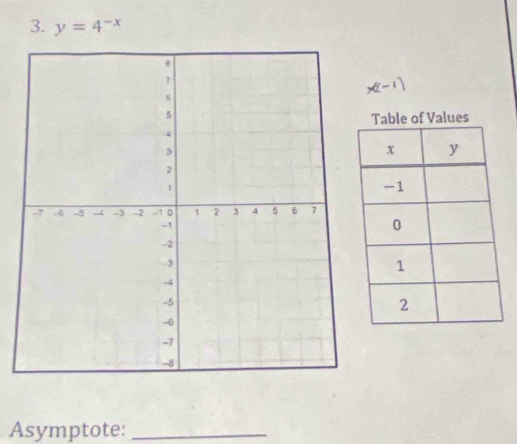 y=4^(-x)
Asymptote:_