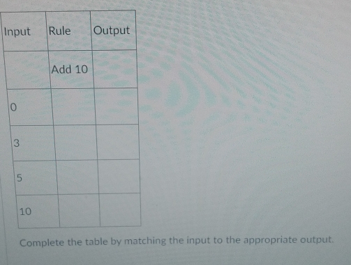 In 
ng the input to the appropriate output.