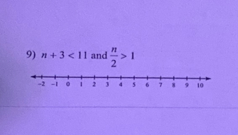 n+3<11</tex> and  n/2 >1