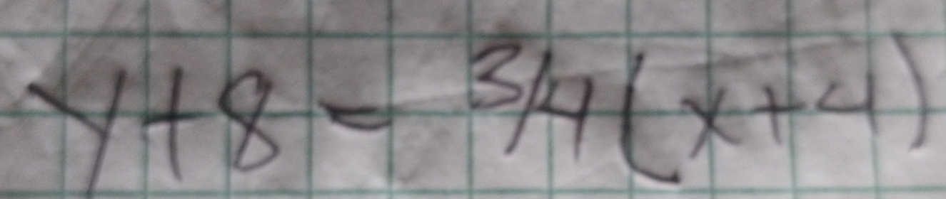 y+8=3/4(x+4)