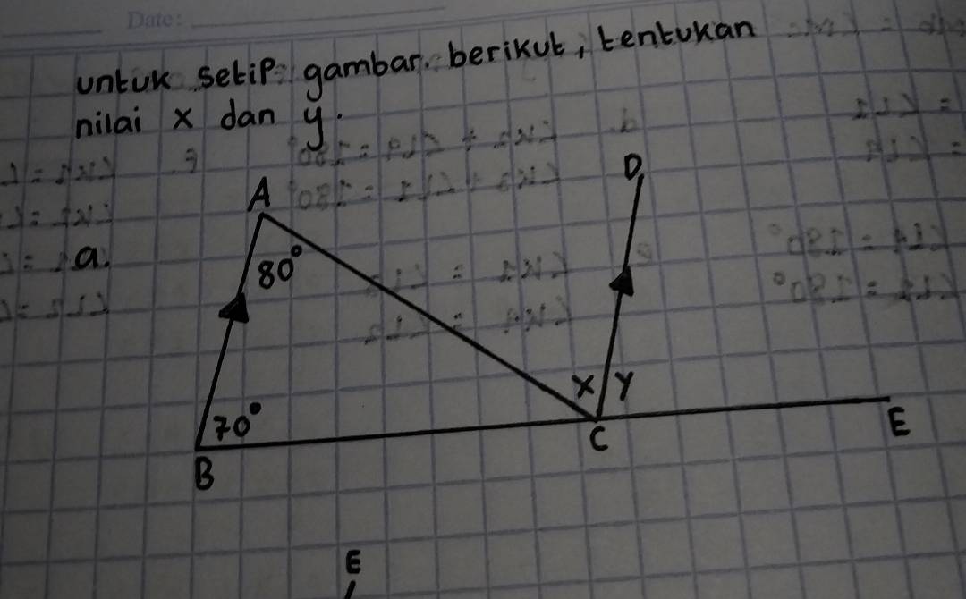 untuk setip gambar, beriKut, tentuuan
nilai x dàn y. a