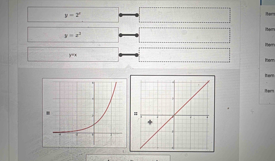 y=2^x
Item
Item
y=x^2
Item
y=x
Item
Item
Item