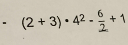 -(2 + 3)·4² -+1