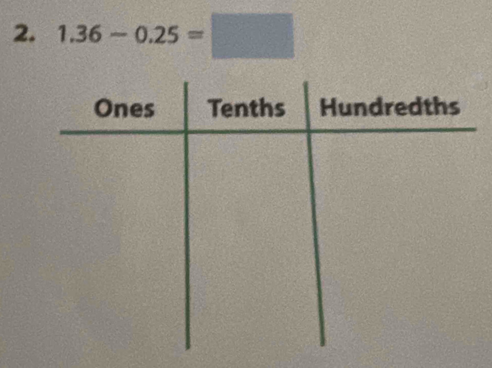 1.36-0.25=□