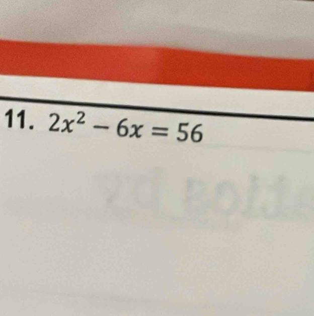 2x^2-6x=56