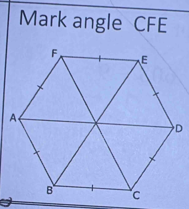 Mark angle CFE