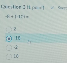 Savec
-8+(-10)=
2
-18
-2
18