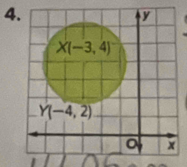 y
X(-3,4)
Y(-4,2)
x