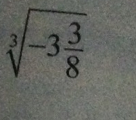 sqrt[3](-3frac 3)8