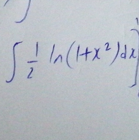 1
∈t  1/2 ln (1+x^2)dx