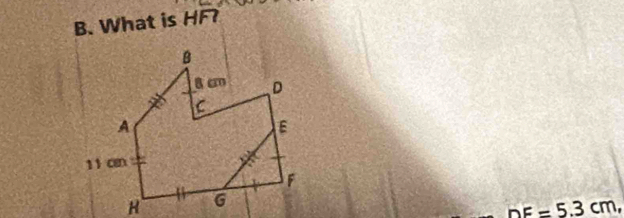 What is HF
nF=5.3cm,