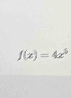 f(x)=4x^5