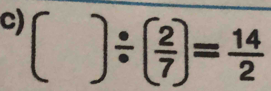  1/2   □ /□   )/ ( 2/7 )=frac 142°