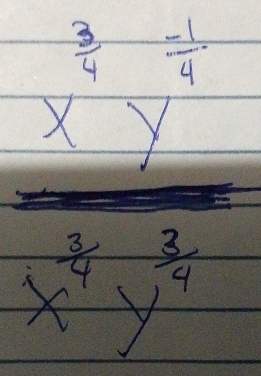 frac x^(frac 3)5y^(frac 2)7x^(frac 4)7y^(frac 2)7