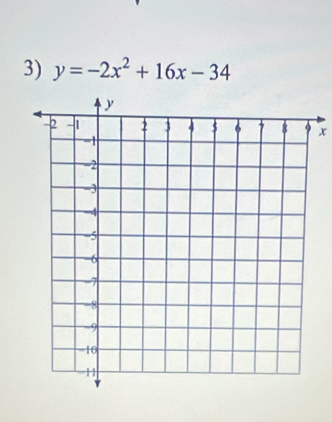 y=-2x^2+16x-34
x