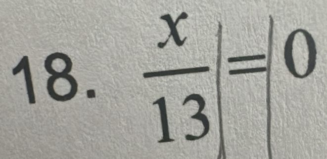  x/13 =|=