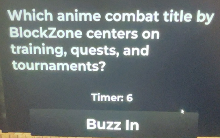 Solved: Which anime combat title by BlockZone centers on training ...