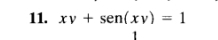 xv+sen (xv)=1