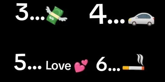 5... Love 6.