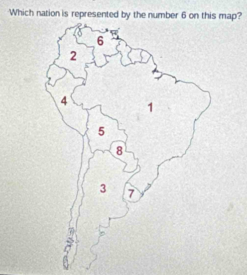 Which nation is represented by map?