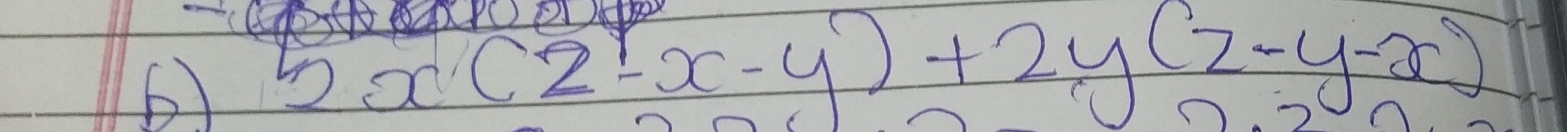 5x(2-x-y)+2y(2-y-x)