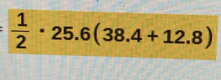  1/2 · 25.6(38.4+12.8)