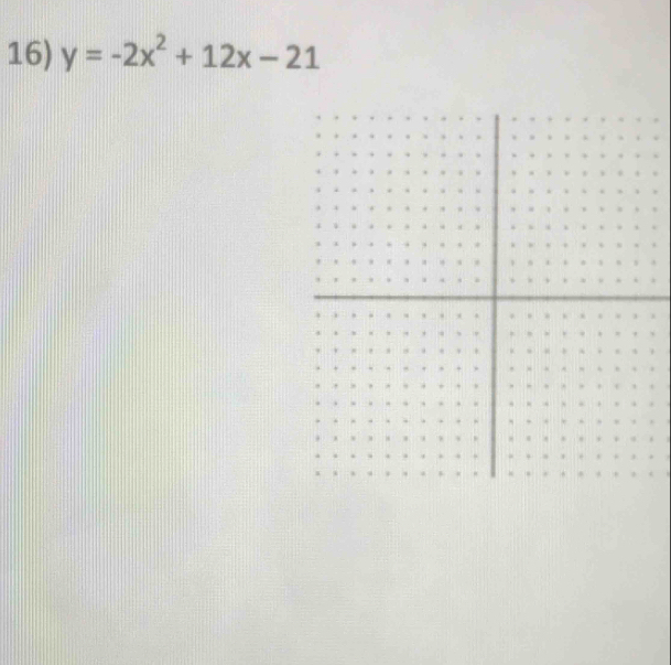 y=-2x^2+12x-21