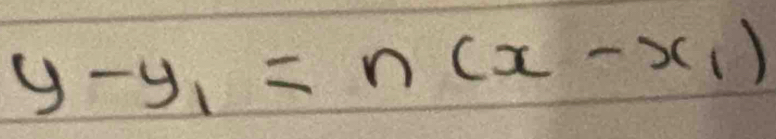 y-y_1=n(x-x_1)