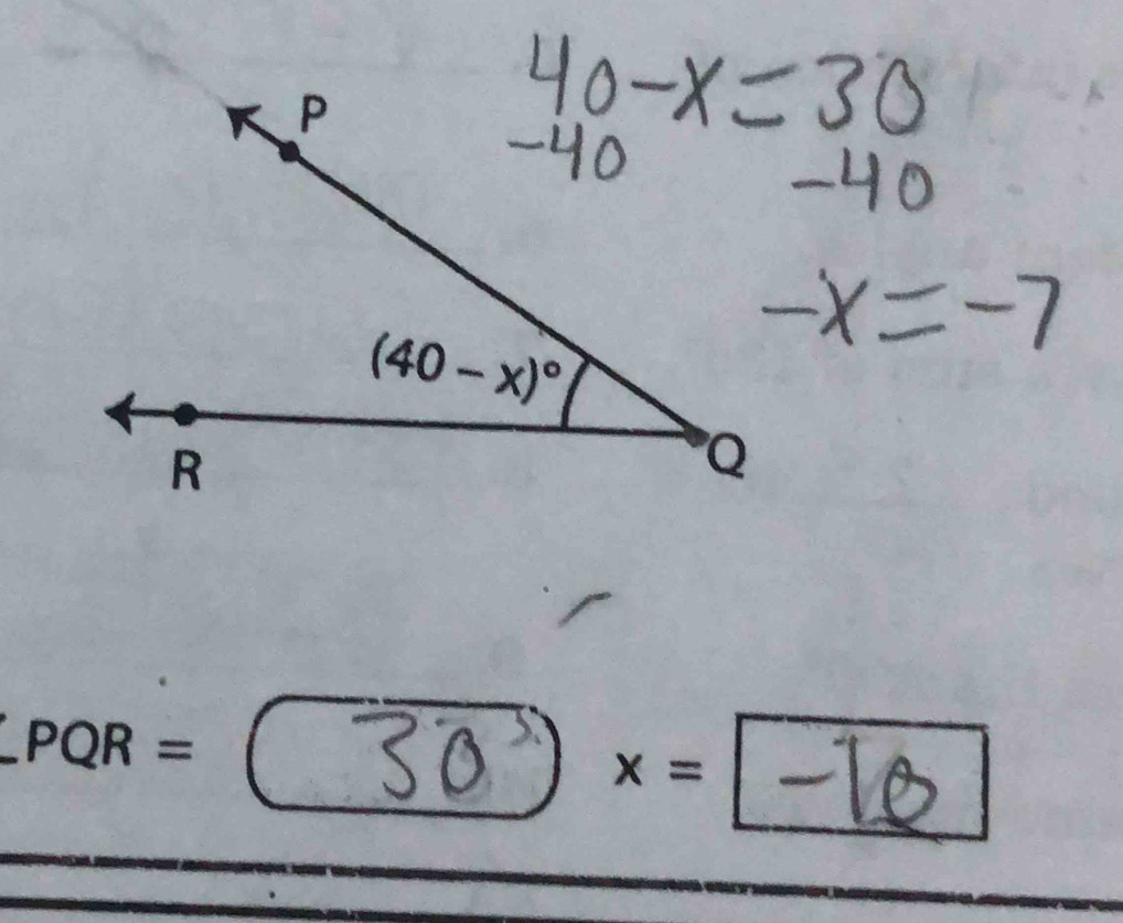 .PQR=
x=