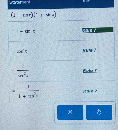 Statement Rule