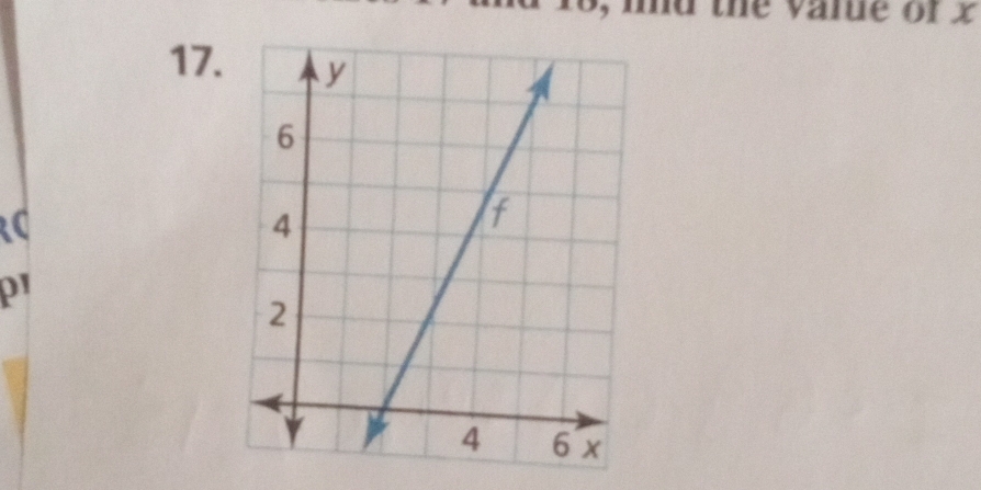 3, md the value of x
17.
p1