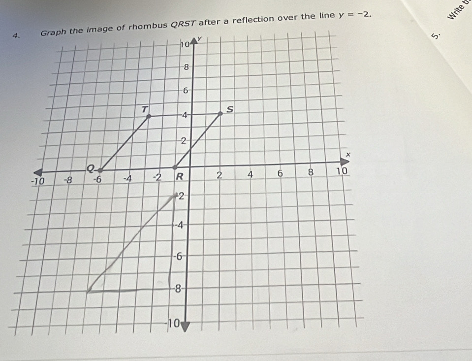 y=-2. 
Write t 
5.