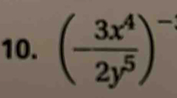 (- 3x^4/2y^5 )^-