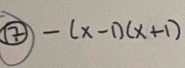  enclosecircle7-(x-1)(x+1)