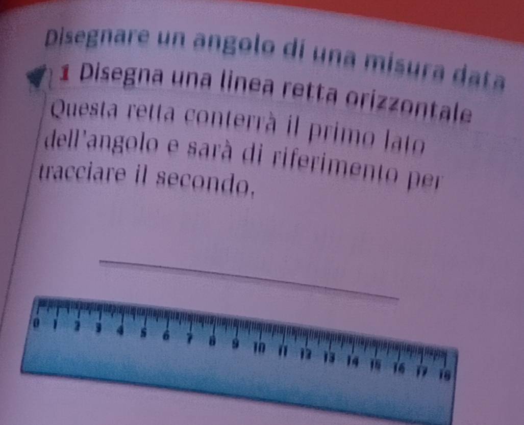 Risolto:Disegnare un angolo dí una misura data 1 Disegna una linea ...