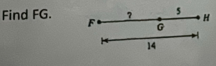 Find FG. ?
s
F
H
G
14