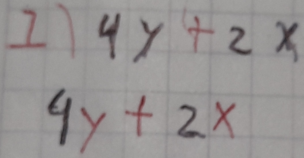 4y+2x
4y+2x