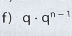 q· q^(n-1)