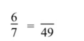  6/7 =frac 49