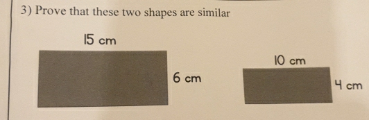 Prove that these two shapes are similar