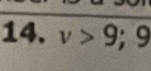 v>9;  1/2  frac  a