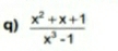  (x^2+x+1)/x^3-1 