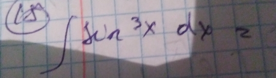 ∈t sin^3xdx=