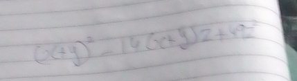 (x+y)^2-16(x+y)z+49z^2