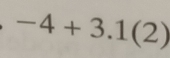 -4+3.1(2)