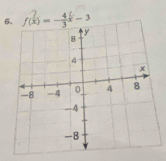 6f(x) = -÷x - 3