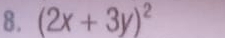 (2x+3y)^2